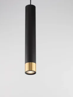 Nova Luce 9911530 PICTO Pendelleuchte 40 1-flammig Schwarz Gold GU10
