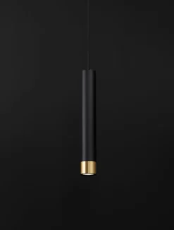 Nova Luce 9911530 PICTO Pendelleuchte 40 1-flammig Schwarz Gold GU10