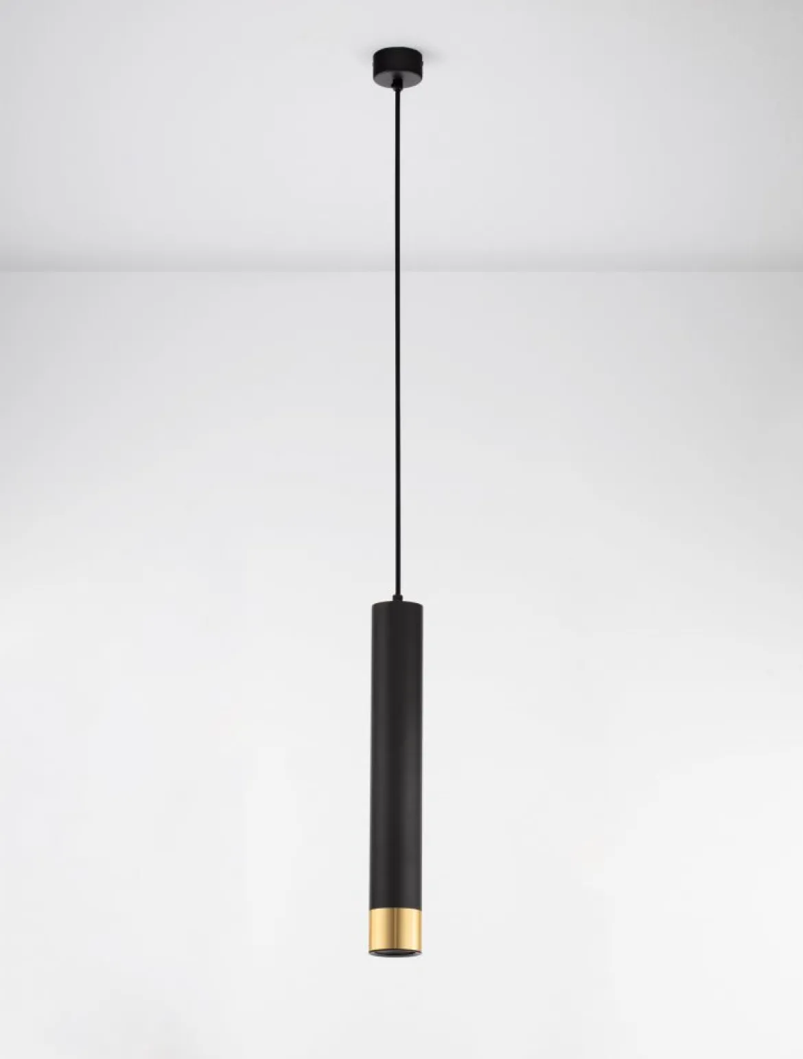 Nova Luce 9911530 PICTO Pendelleuchte 40 1-flammig Schwarz Gold GU10