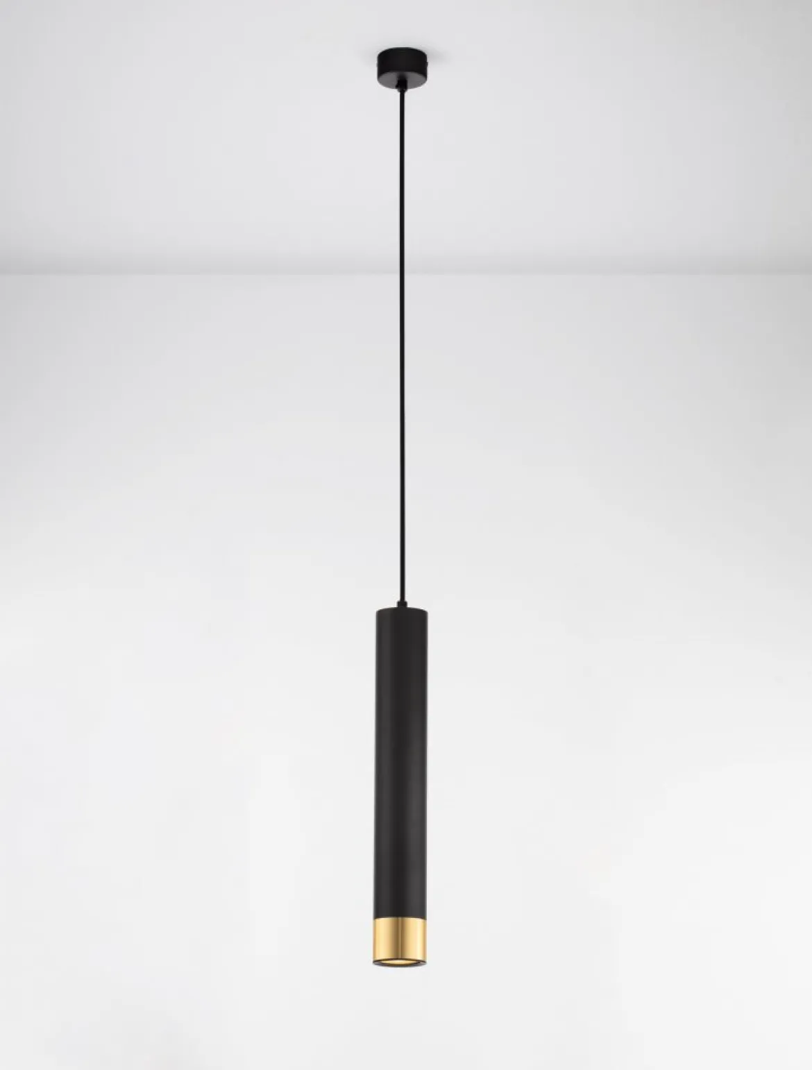 Nova Luce 9911530 PICTO Pendelleuchte 40 1-flammig Schwarz Gold GU10