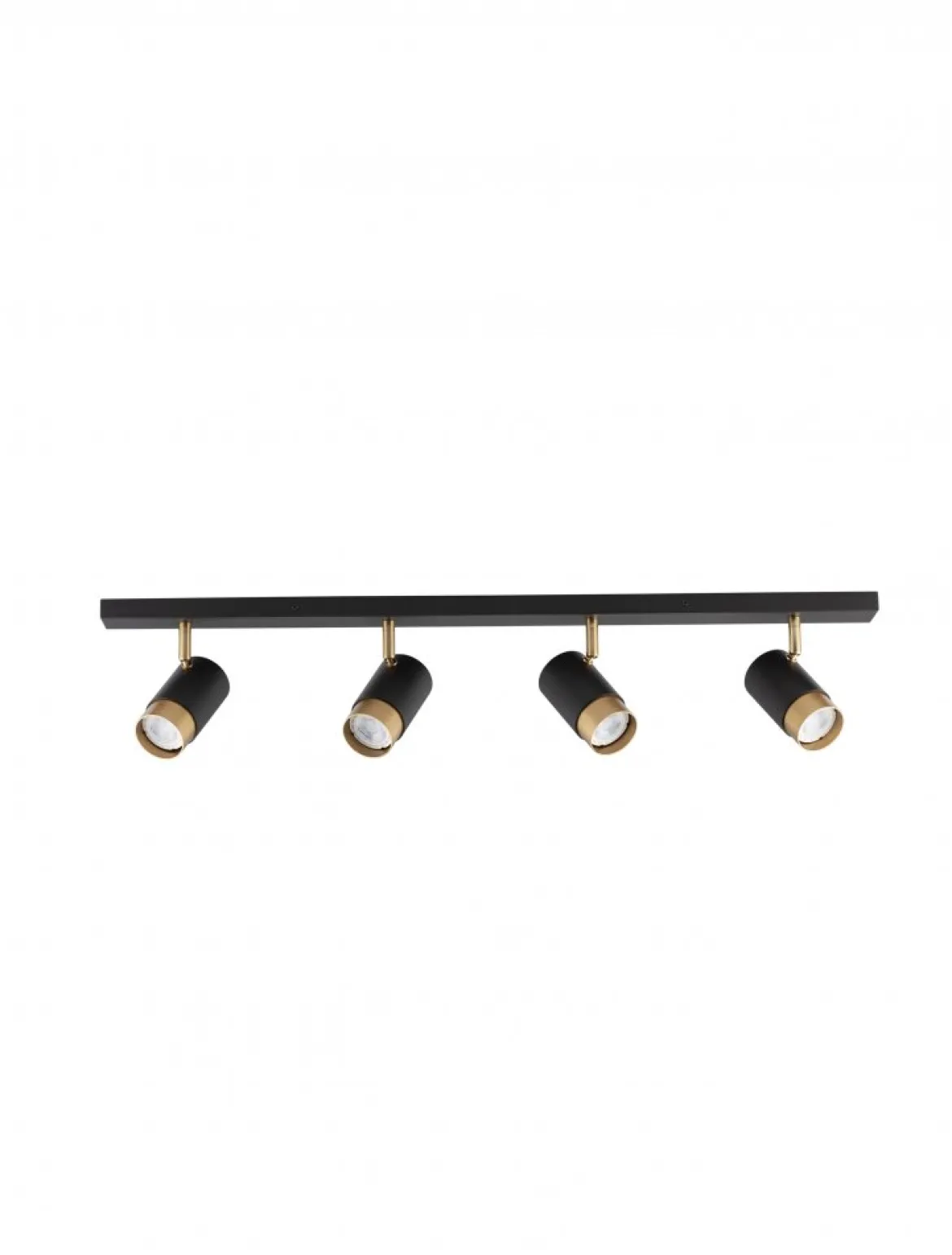 Nova Luce 9111436 POGNO Deckenleuchte 4-flammig Schwarz Gold GU10