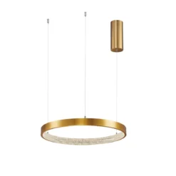 Nova Luce 9285401 PRESTON LED Pendelleuchte 40cm 3000K Antik Gold dimmbar