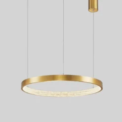 Nova Luce 9285601 PRESTON LED Pendelleuchte 60cm 3000K Antik Gold dimmbar