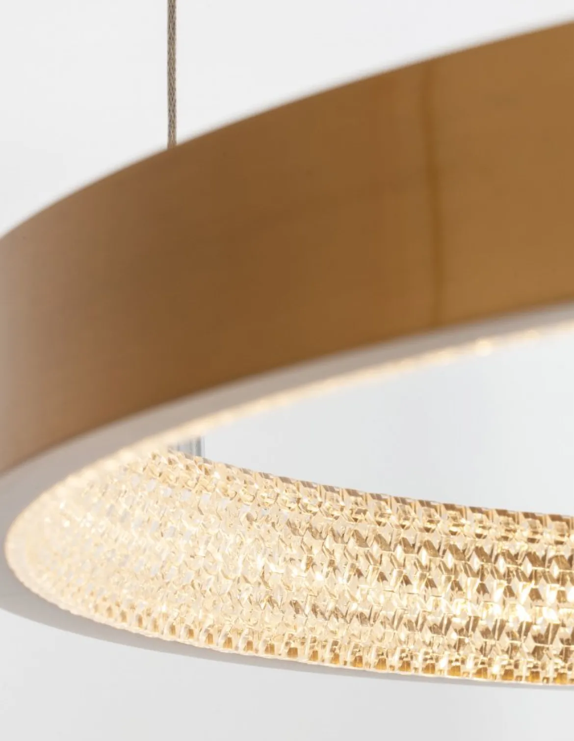 Nova Luce 9285601 PRESTON LED Pendelleuchte 60cm 3000K Antik Gold dimmbar