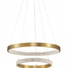 Nova Luce 9862852 PRESTON LED Pendelleuchte 2 Ringe 60cm 3000K Antik Gold dimmbar