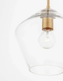 Nova Luce 9426731 PRISMA Pendelleuchte 1-flammig Gold Transparent E27