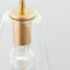 Nova Luce 9426732 PRISMA Pendelleuchte 1-flammig Gold Transparent E27