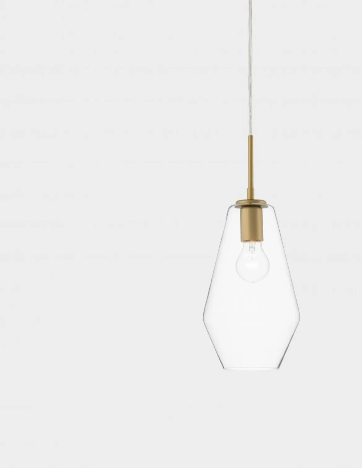 Nova Luce 9426732 PRISMA Pendelleuchte 1-flammig Gold Transparent E27