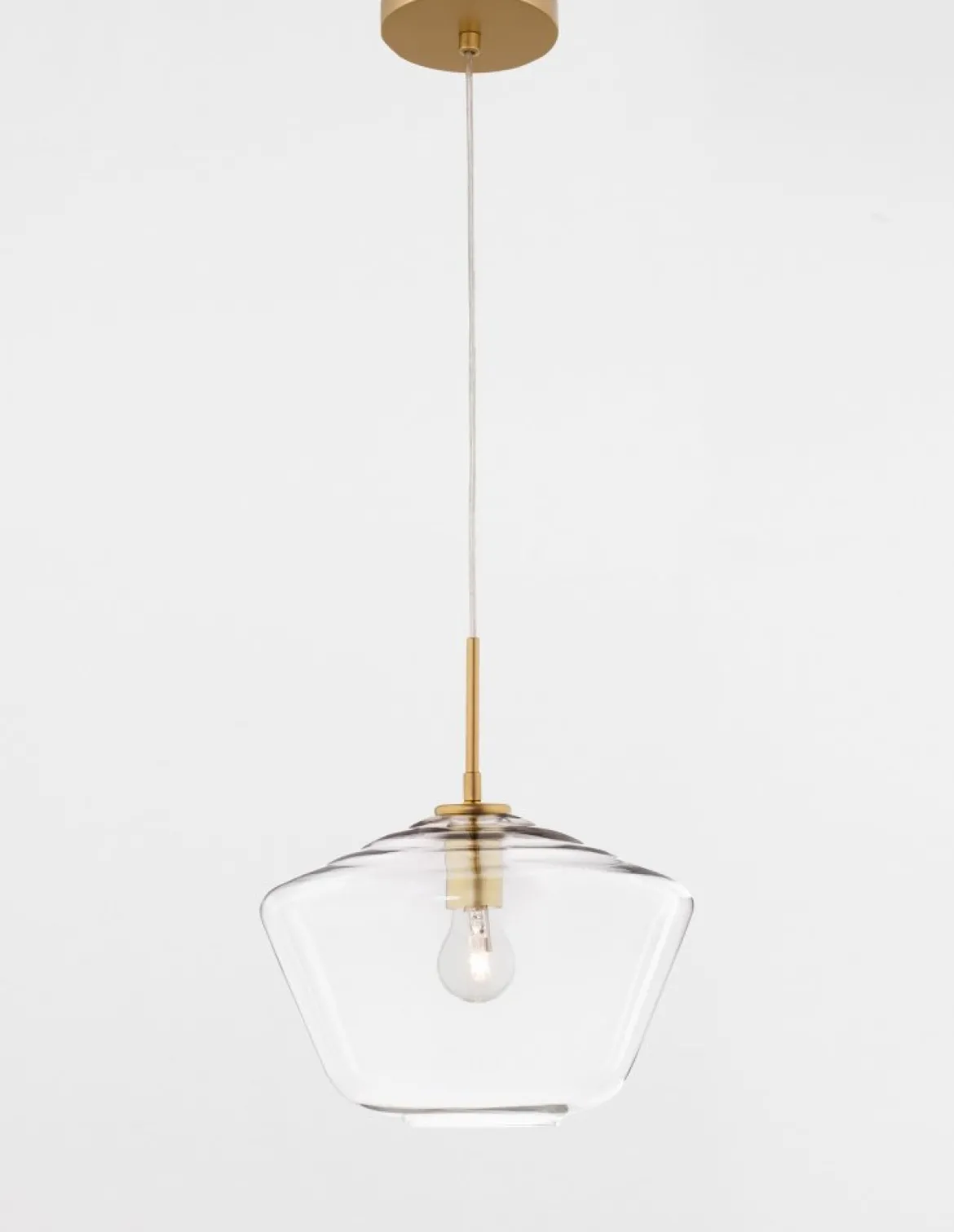 Nova Luce 9426733 PRISMA Pendelleuchte 1-flammig Gold Transparent E27