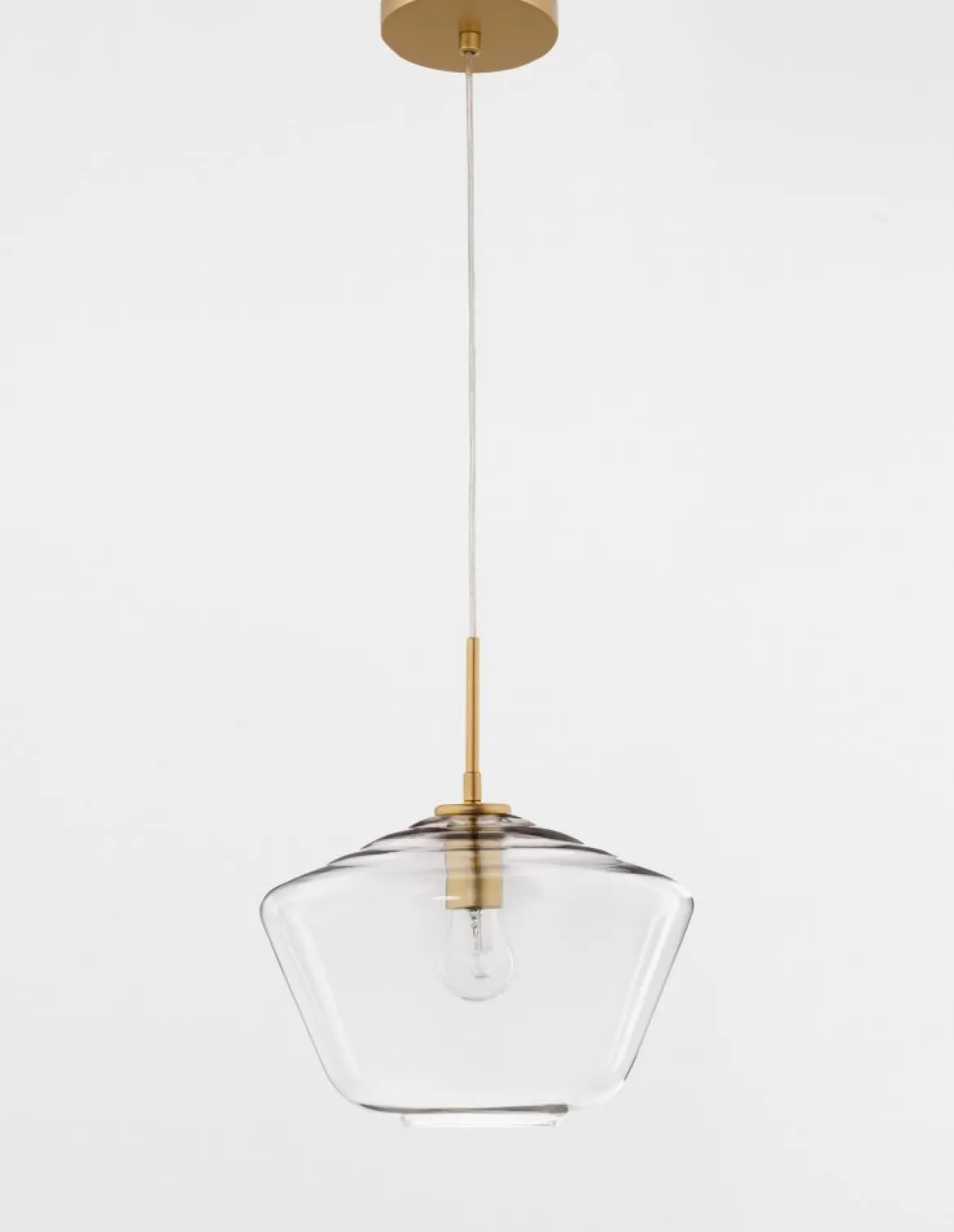 Nova Luce 9426733 PRISMA Pendelleuchte 1-flammig Gold Transparent E27