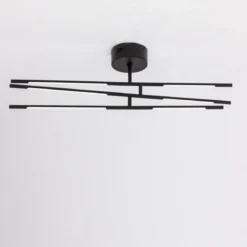 Nova Luce 9180761 RACCIO LED Deckenleuchte 6-flammig 3000K Schwarz