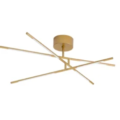 Nova Luce 9180762 RACCIO LED Deckenleuchte 6-flammig 3000K Messing Gold