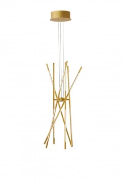Nova Luce 9180782 RACCIO LED Pendelleuchte 12-flammig 3000K Messing Gold dimmbar
