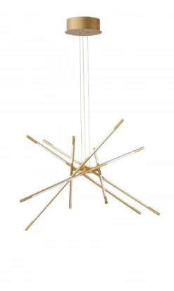 Nova Luce 9180782 RACCIO LED Pendelleuchte 12-flammig 3000K Messing Gold dimmbar