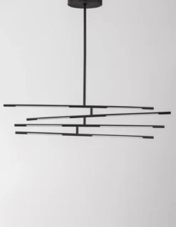 Nova Luce 9180780 RACCIO LED Pendelleuchte 8-flammig 3000K Schwarz dimmbar