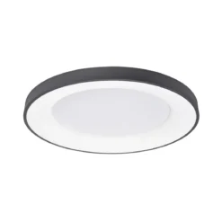 Nova Luce 9353853 RANDO THIN LED Deckenleuchte 60cm 3000K Schwarz dimmbar