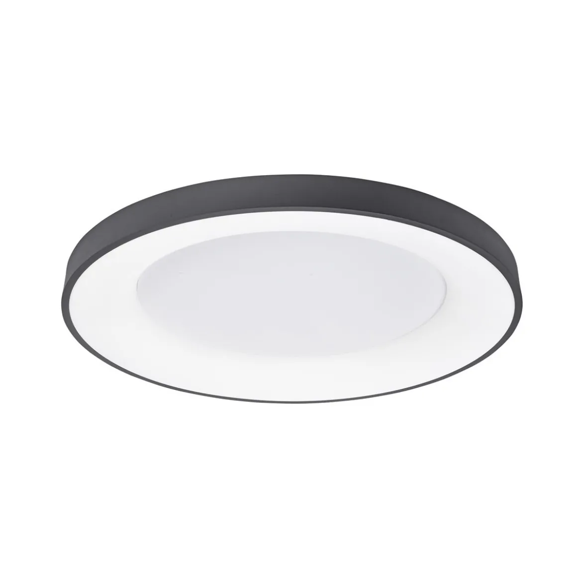 Nova Luce 9353853 RANDO THIN LED Deckenleuchte 60cm 3000K Schwarz dimmbar
