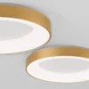 Nova Luce 9353854 RANDO THIN LED Deckenleuchte 60cm 3000K Gold gebürstet dimmbar