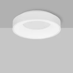 Nova Luce 9353830 RANDO THIN LED Deckenleuchte 38cm 3000K Weiss dimmbar