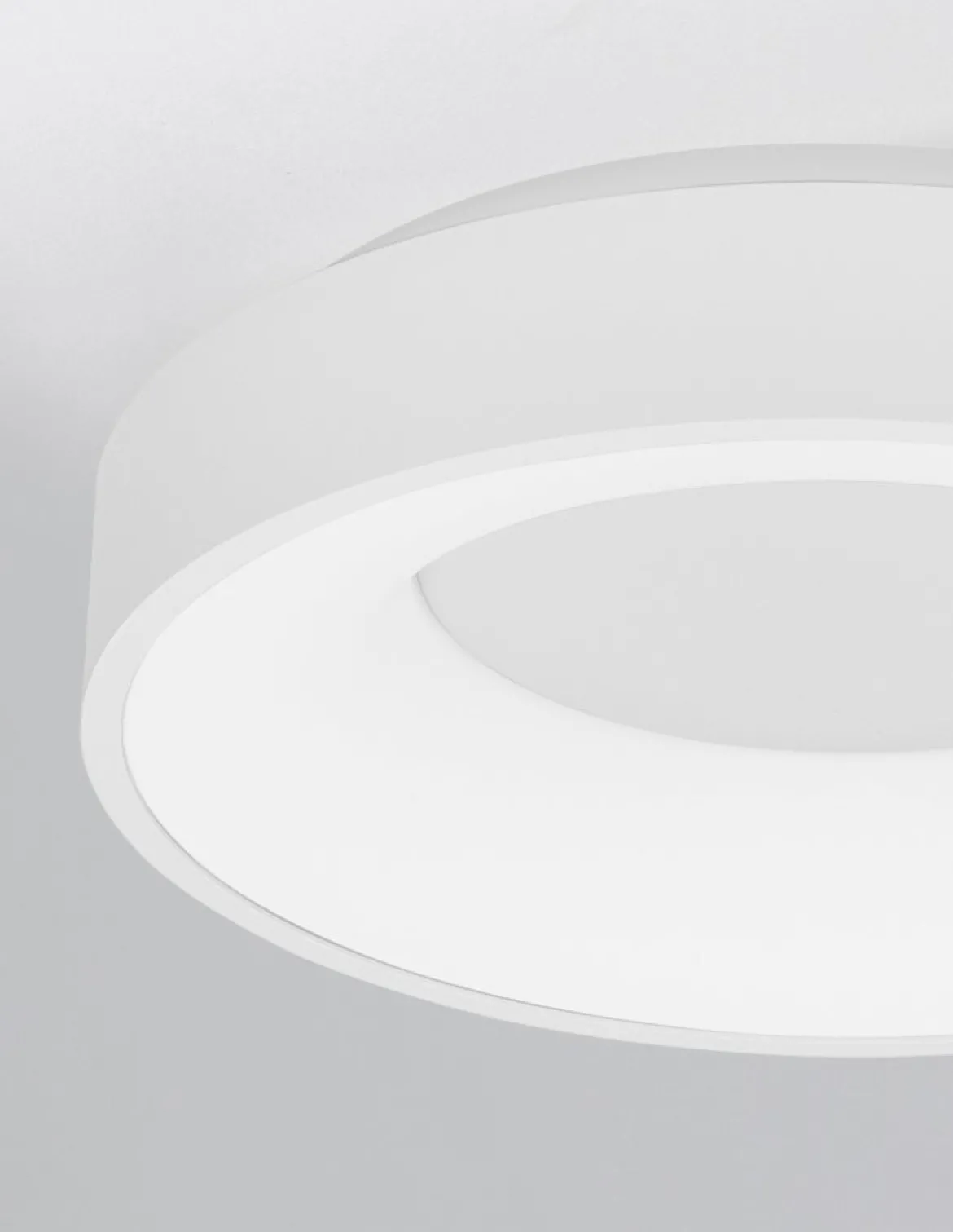 Nova Luce 9353830 RANDO THIN LED Deckenleuchte 38cm 3000K Weiss dimmbar