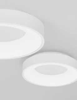 Nova Luce 9353830 RANDO THIN LED Deckenleuchte 38cm 3000K Weiss dimmbar