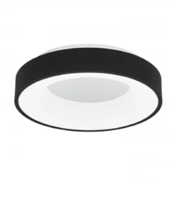 Nova Luce 9353831 RANDO THIN LED Deckenleuchte 38cm 3000K Schwarz dimmbar