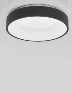Nova Luce 9353831 RANDO THIN LED Deckenleuchte 38cm 3000K Schwarz dimmbar