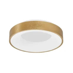 Nova Luce 9353832 RANDO THIN LED Deckenleuchte 38cm 3000K Gold gebürstet dimmbar