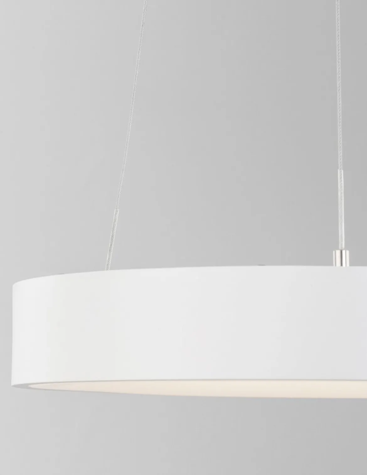 Nova Luce 9453430 RANDO THIN LED Pendelleuchte 38cm 3000K Weiss dimmbar