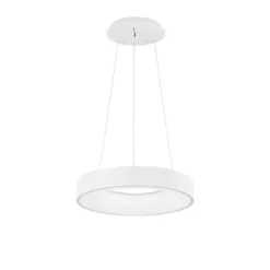 Nova Luce 9453430 RANDO THIN LED Pendelleuchte 38cm 3000K Weiss dimmbar