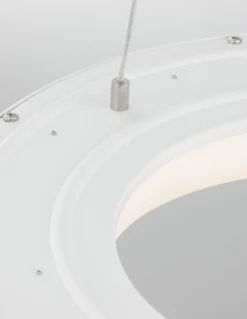 Nova Luce 9453430 RANDO THIN LED Pendelleuchte 38cm 3000K Weiss dimmbar