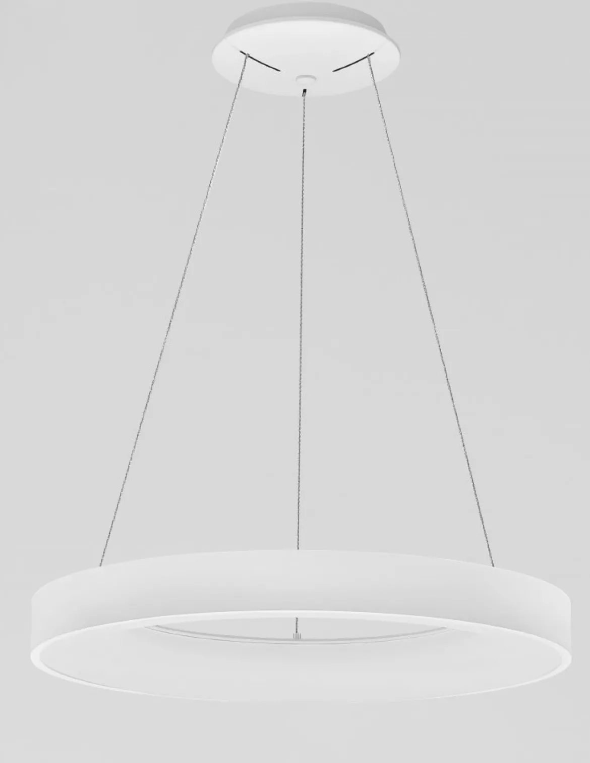 Nova Luce 9453452 RANDO THIN LED Pendelleuchte 60cm 3000K Weiss dimmbar