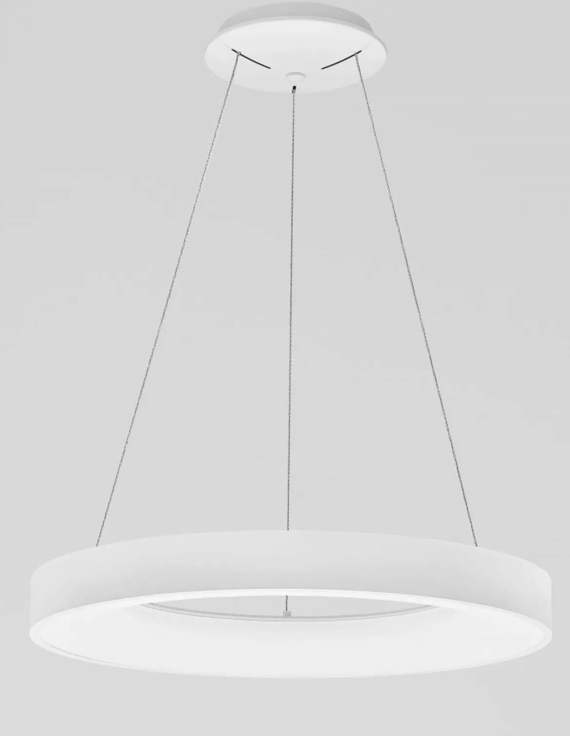 Nova Luce 9453452 RANDO THIN LED Pendelleuchte 60cm 3000K Weiss dimmbar