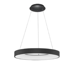 Nova Luce 9453453 RANDO THIN LED Pendelleuchte 60cm 3000K Schwarz dimmbar