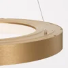 Nova Luce 9453454 RANDO THIN LED Pendelleuchte 60cm 3000K Gold gebürstet dimmbar