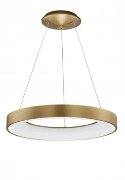Nova Luce 9453454 RANDO THIN LED Pendelleuchte 60cm 3000K Gold gebürstet dimmbar