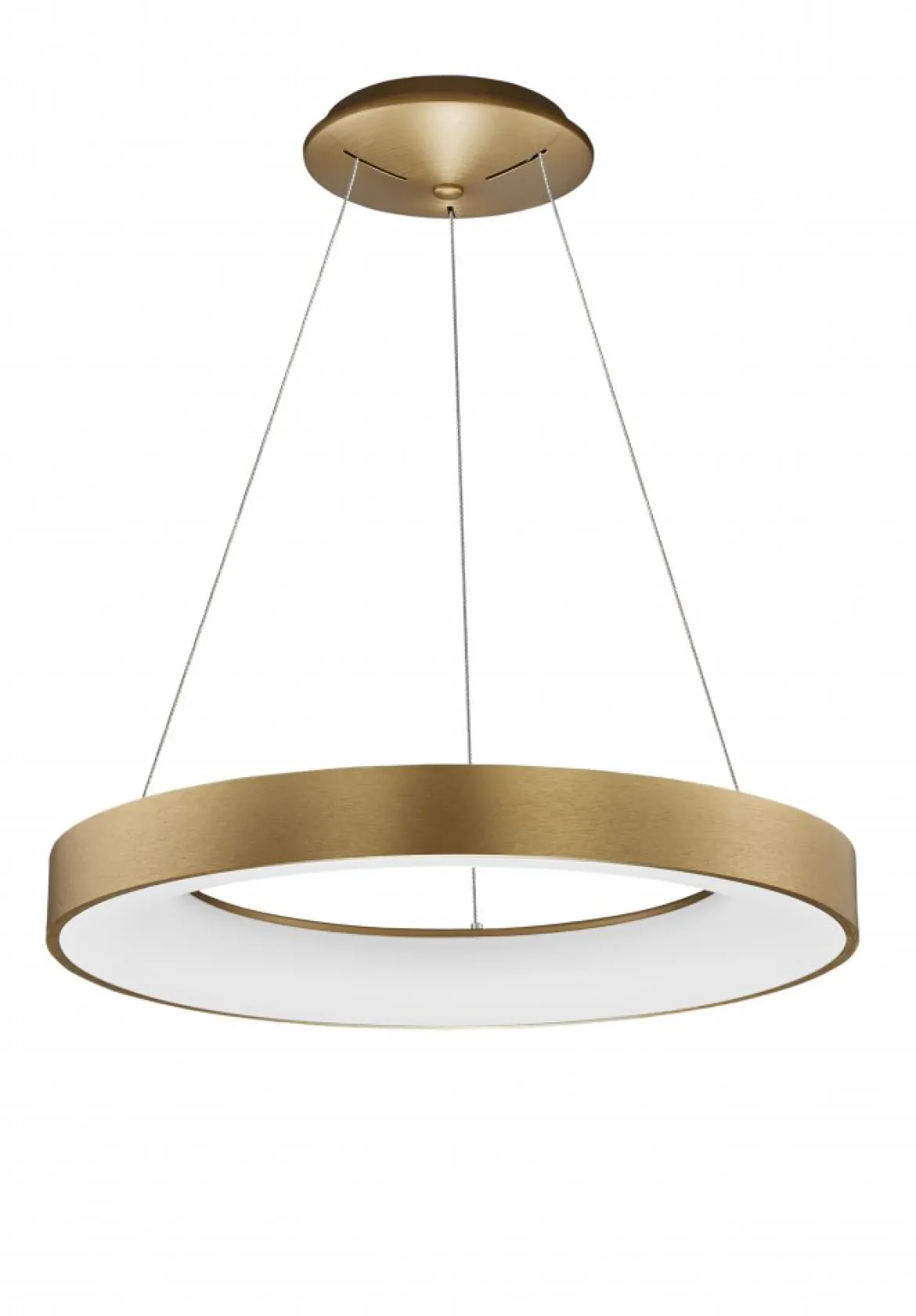Nova Luce 9453454 RANDO THIN LED Pendelleuchte 60cm 3000K Gold gebürstet dimmbar