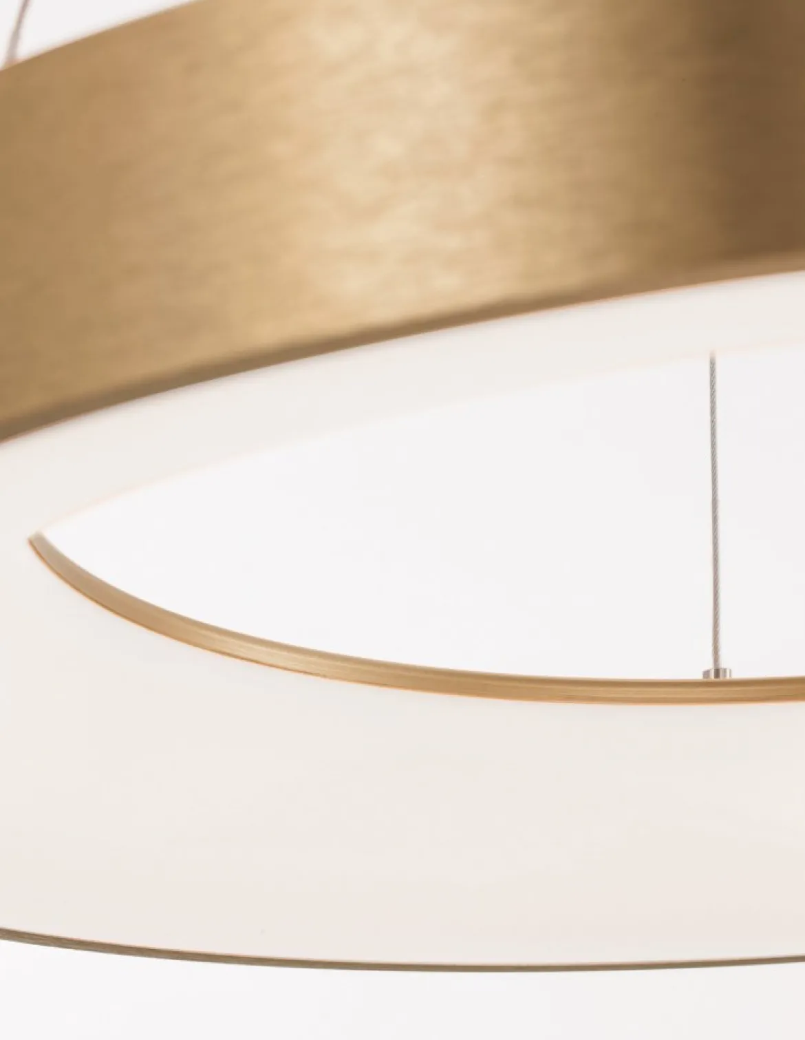 Nova Luce 9453454 RANDO THIN LED Pendelleuchte 60cm 3000K Gold gebürstet dimmbar