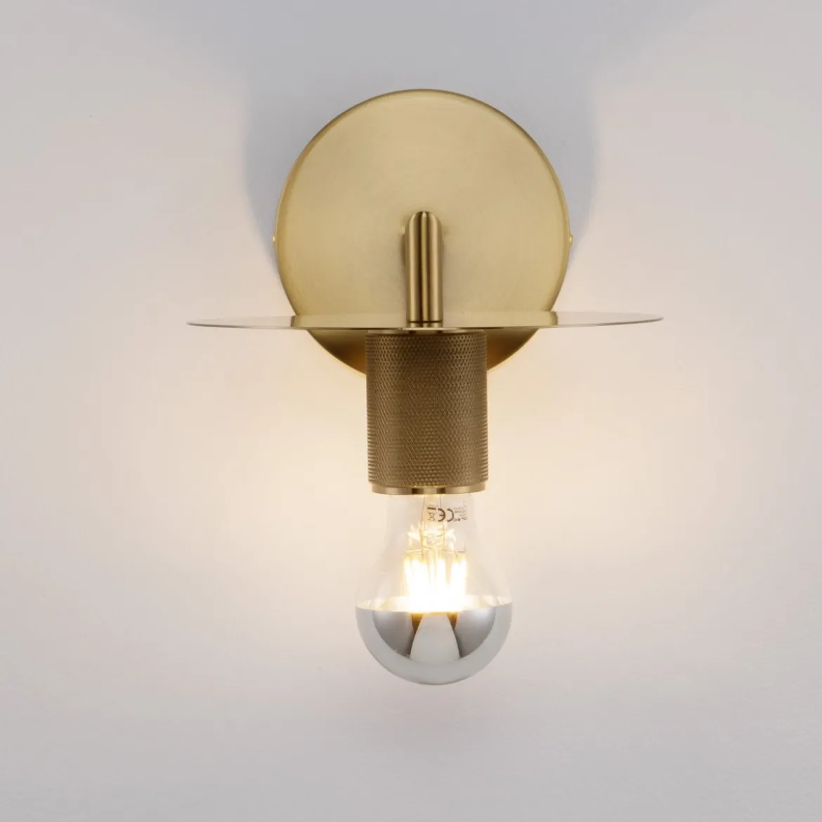 Nova Luce 9501238 ROYAL Wandleuchte mit Schirm Gold E27