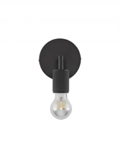Nova Luce 9501233 ROYAL Wandleuchte ohne Schirm Schwarz E27