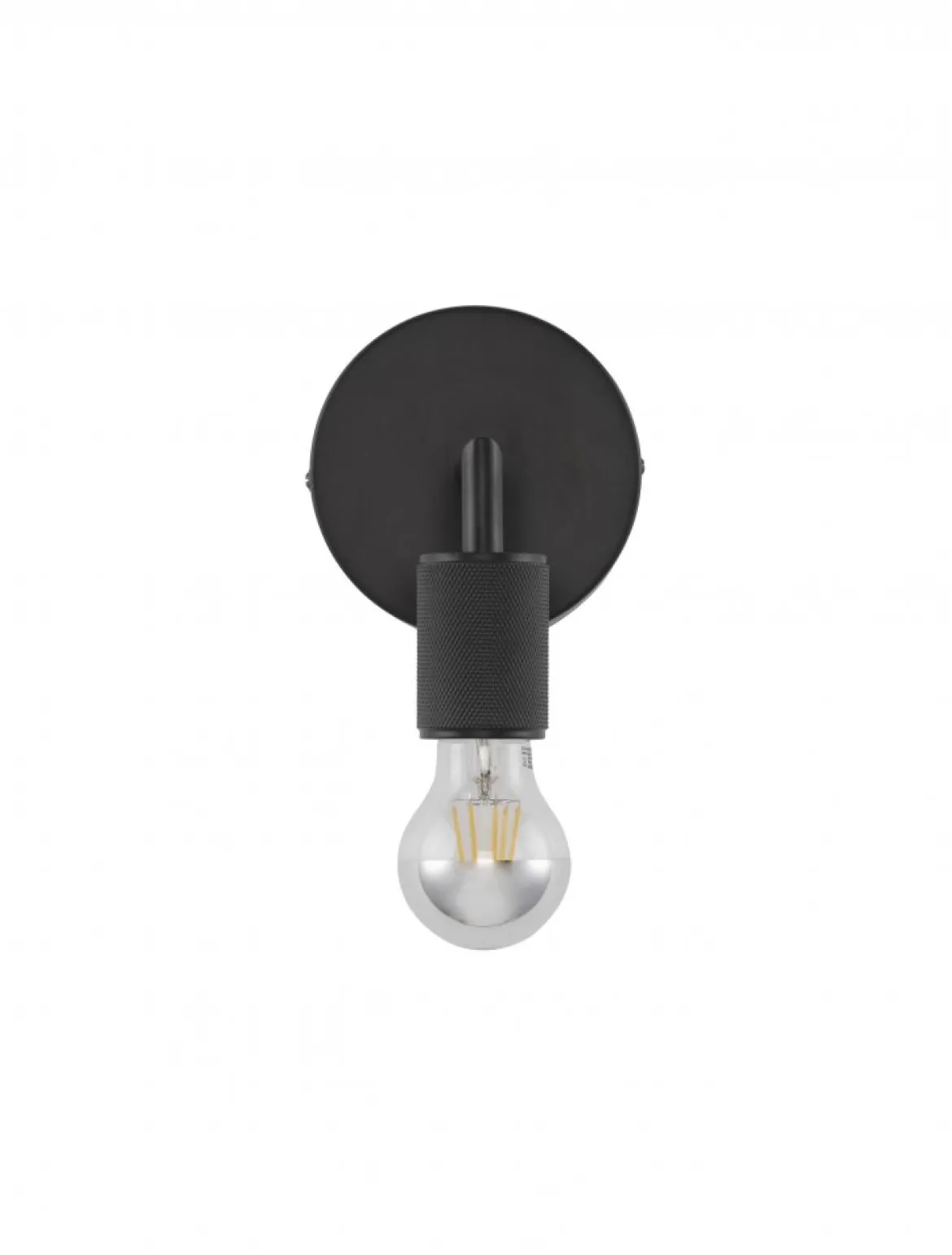 Nova Luce 9501233 ROYAL Wandleuchte ohne Schirm Schwarz E27