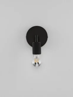 Nova Luce 9501233 ROYAL Wandleuchte ohne Schirm Schwarz E27