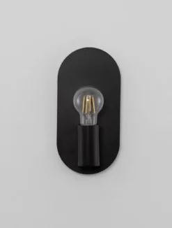 Nova Luce 9501245 ROYAL Wandleuchte Schwarz E27