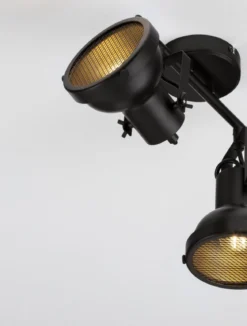 Nova Luce 9624104 RUVI Deckenleuchte 2-flammig Schwarz GU10