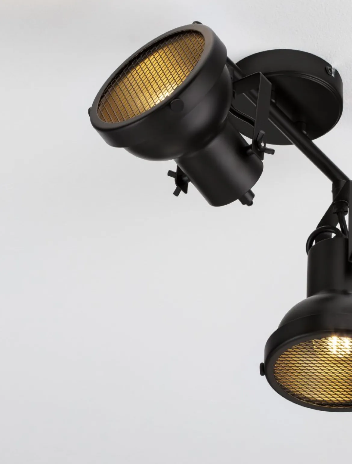 Nova Luce 9624104 RUVI Deckenleuchte 2-flammig Schwarz GU10