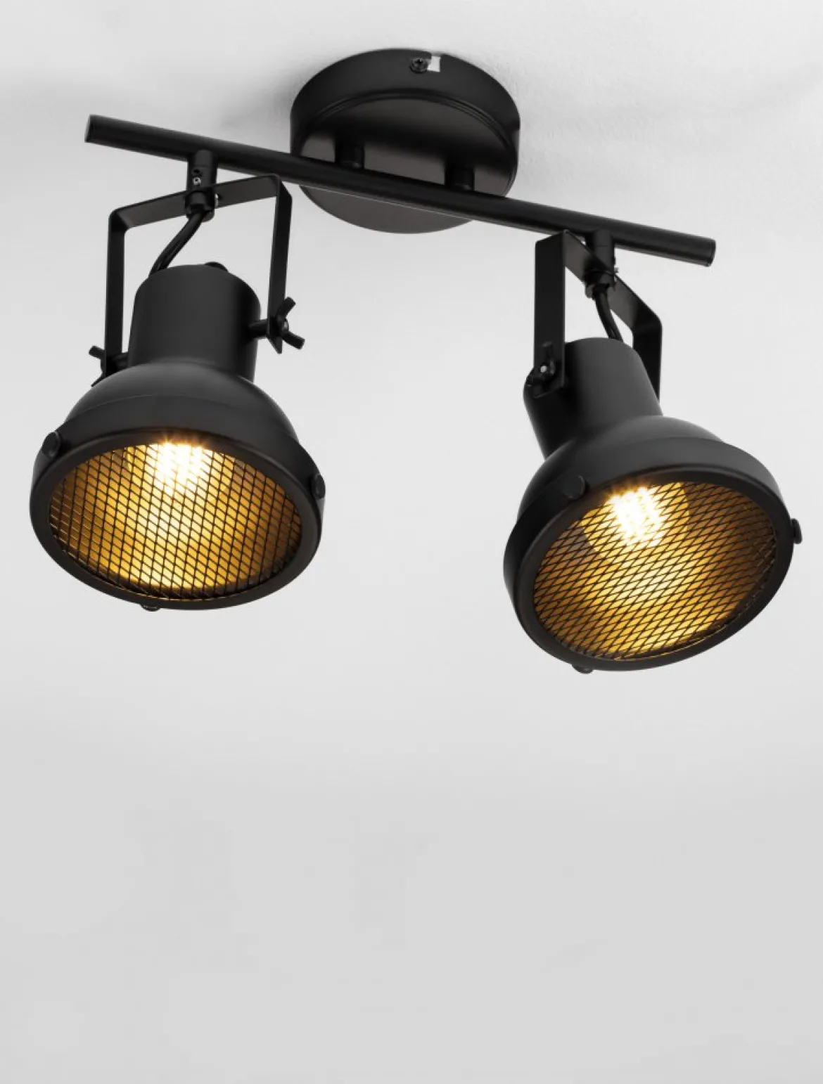 Nova Luce 9624104 RUVI Deckenleuchte 2-flammig Schwarz GU10