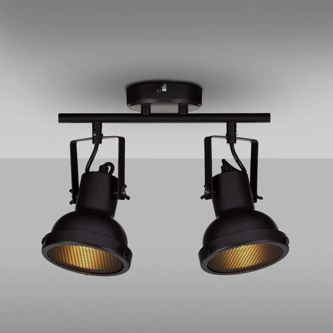 Nova Luce 9624104 RUVI Deckenleuchte 2-flammig Schwarz GU10