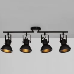 Nova Luce 9624106 RUVI Deckenleuchte 4-flammig Schwarz GU10