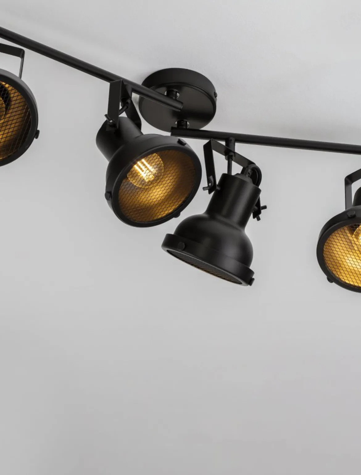 Nova Luce 9624106 RUVI Deckenleuchte 4-flammig Schwarz GU10