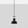 Nova Luce 9624100 RUVI Pendelleuchte 1-flammig Schwarz E27